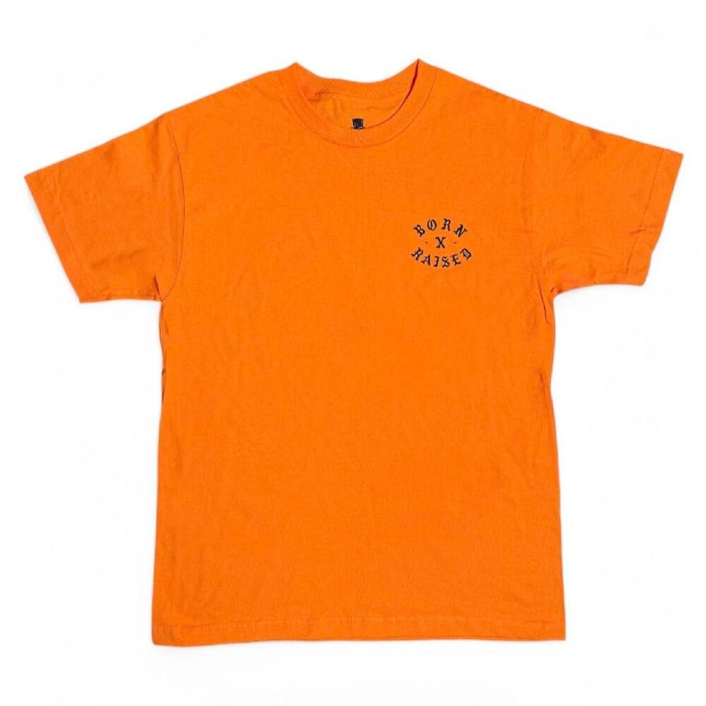 Born-x-raised Men's Orange T-shirt